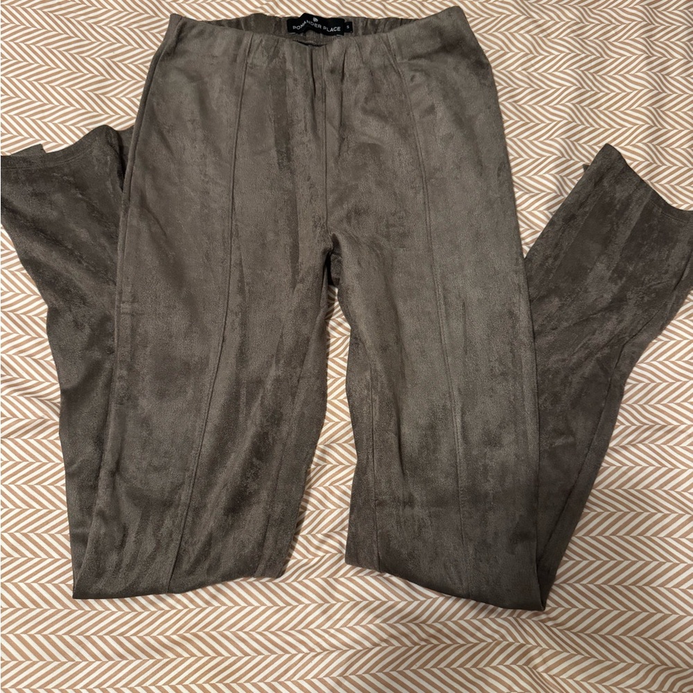 Pomander Place suede Pants in brown